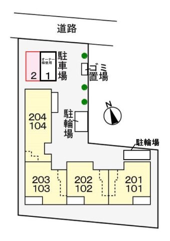 アルテグラン調布の区画図