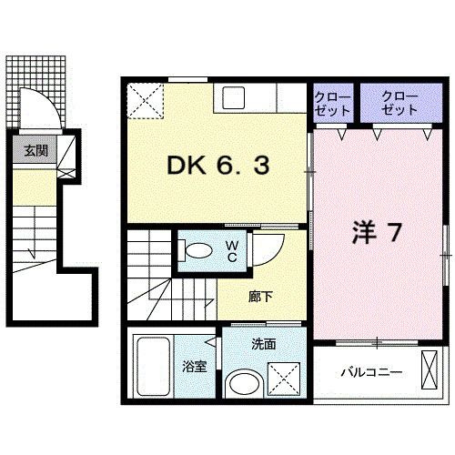 アルテグラン調布の間取り
