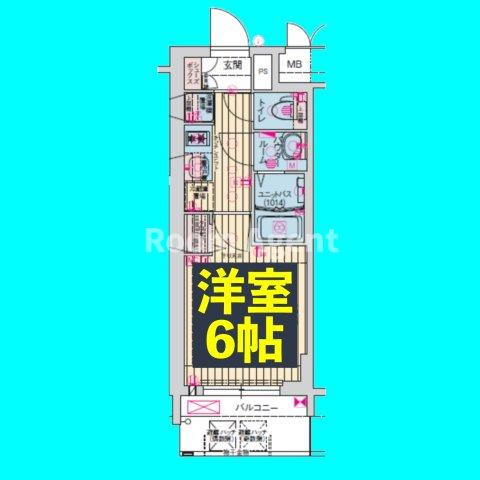 プレサンス名古屋幅下ファビュラスの間取り