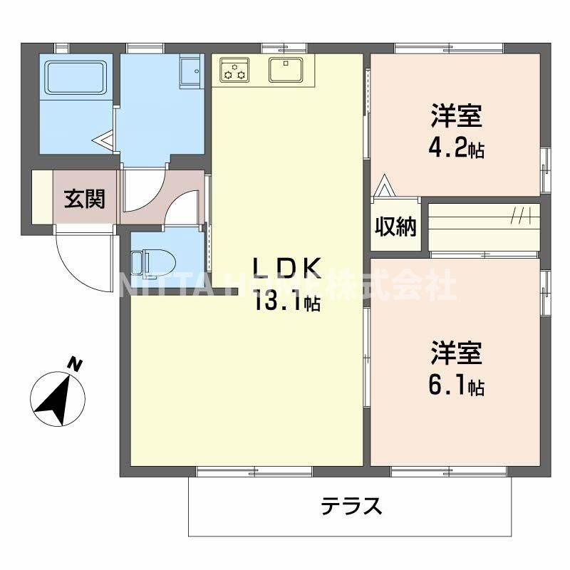 福知山市字天田のアパート
