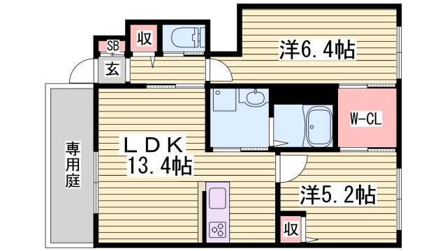 シャーメゾン阿保の間取り