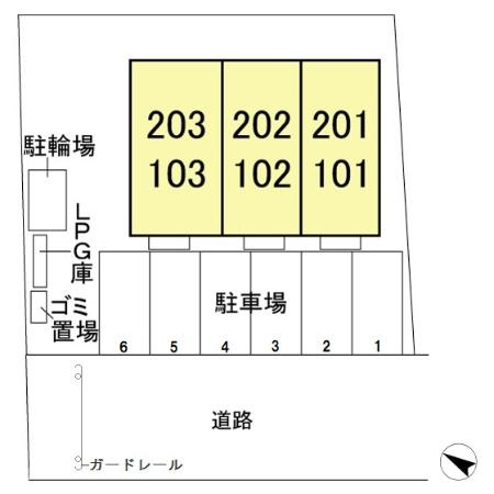 サンライトヒル厨の区画図|配置図