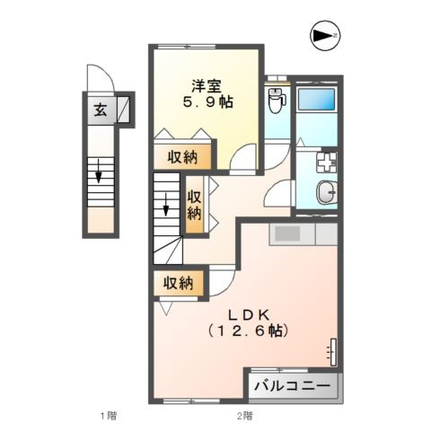 秋桜の間取り