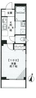 フェリチェ菊川の間取り