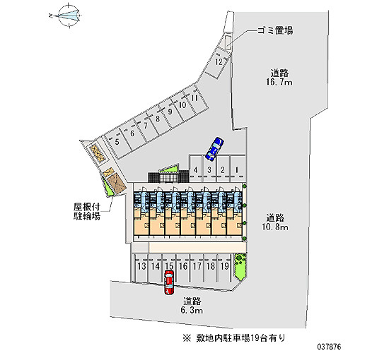 レオパレスさざなみの区画図