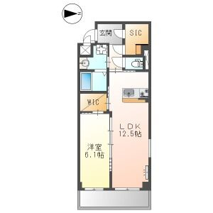 レアグランツ東難波Ⅰの間取り