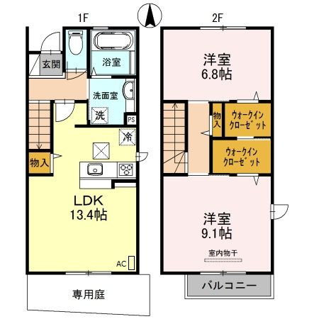 カーサ　フォンターナの間取り