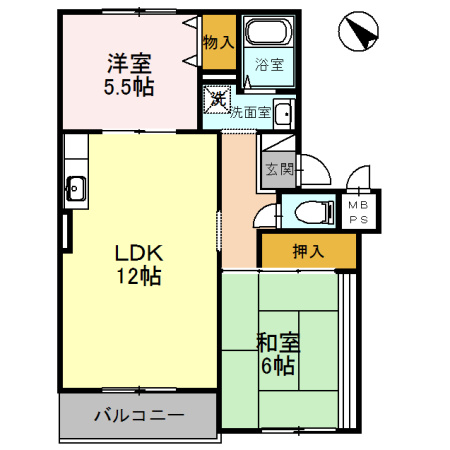 【間取り】 | グッドライフ２１　B