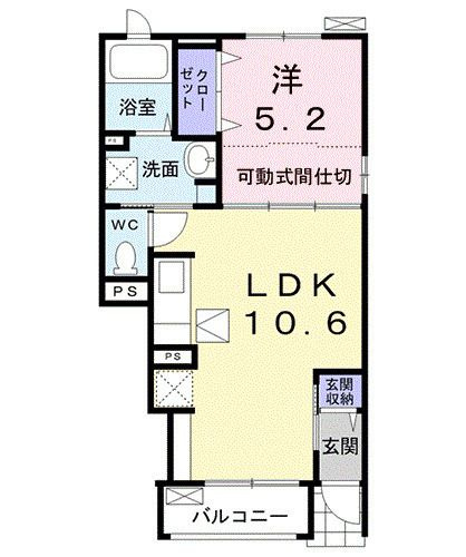 グランクレールＢの間取り