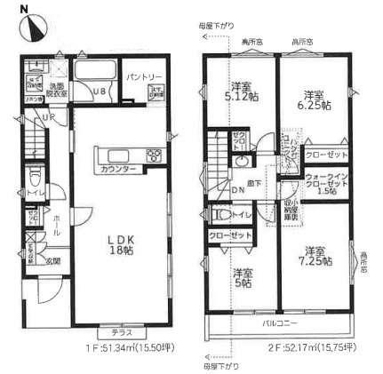 茅ヶ崎市甘沼4期　新築戸建　全4棟1号棟の外観