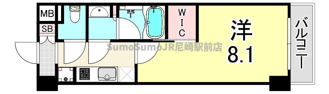 ザ・パークハビオ塚本の間取り