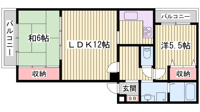 ベルトピア塩屋の間取り