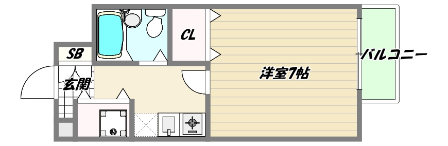 メロディーハイム淡路の間取り
