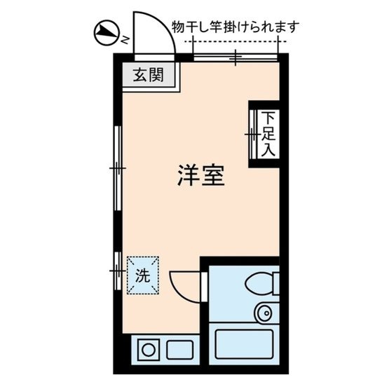 世田谷区経堂２丁目のアパートの間取り