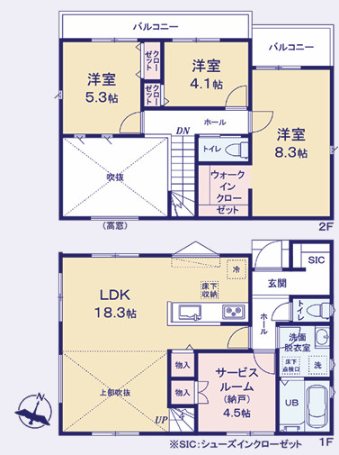 【間取り】 | 座間市座間1丁目　新築戸建て　全4棟　【仲介手数料無料】