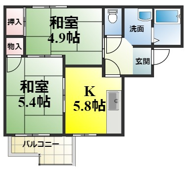 スカイコーポの間取り