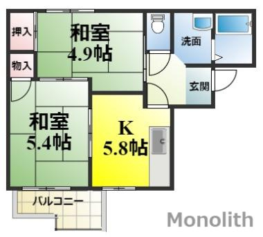 スカイコーポの間取り