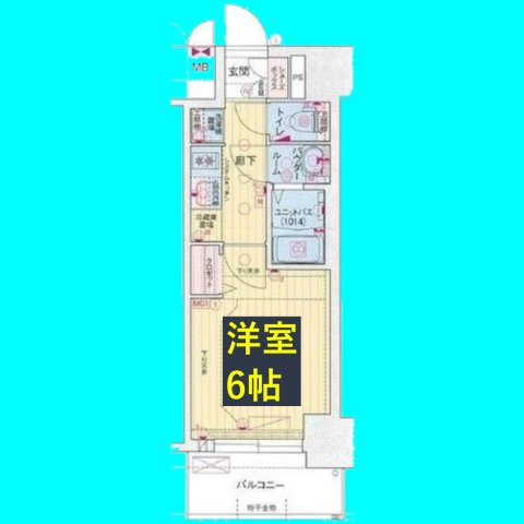プレサンス名古屋ルーカスの間取り