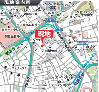 ドゥーエ代々木の地図
