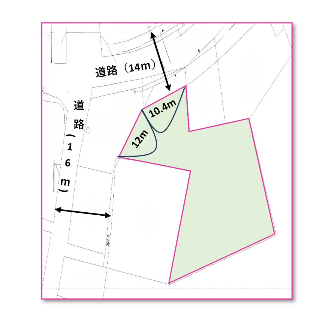 名護市豊原の土地図