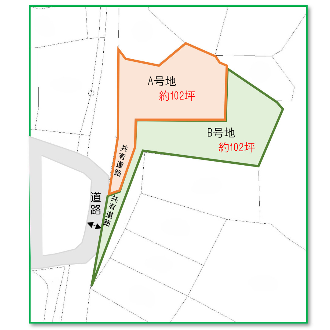金武町伊芸の区画図