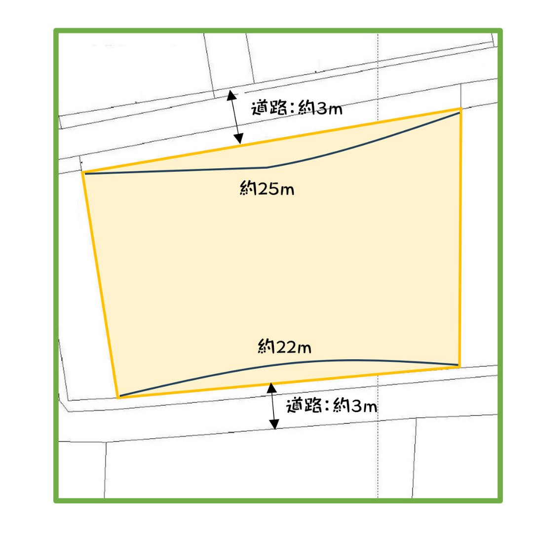 名護市源河土地の区画図