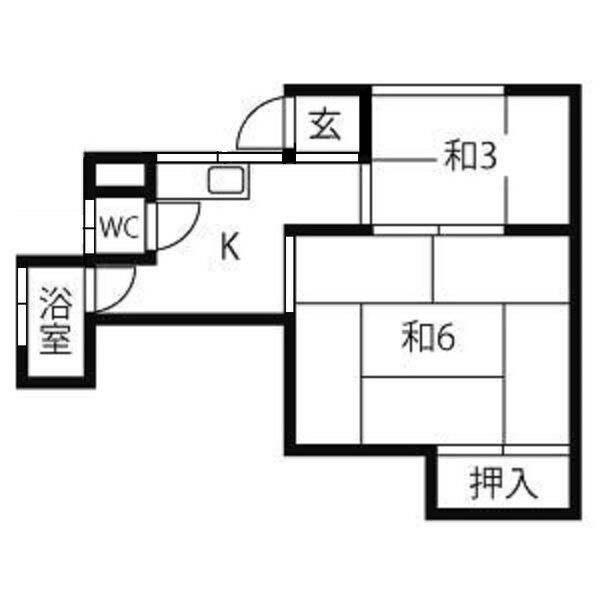 鈴蘭荘の間取り