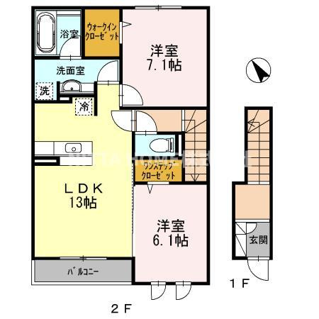 belle　familleの間取り|敷金・礼金０円のお部屋です◎