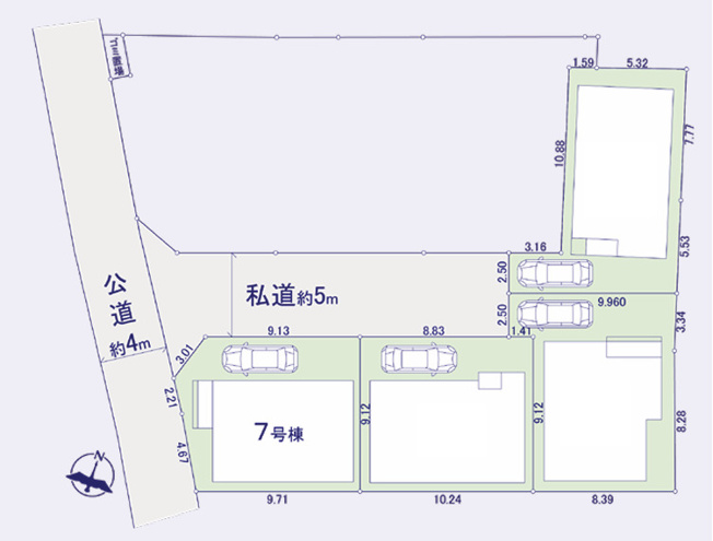 【区画図】 | 座間市座間1丁目　新築戸建て　全4棟　【仲介手数料無料】