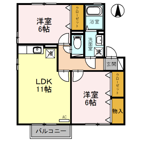 コンフォートヴィレッジ　Ｃの間取り