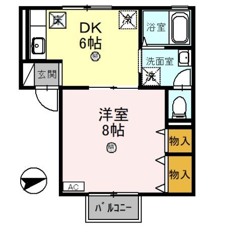 サニーコート聖Ⅲの間取り