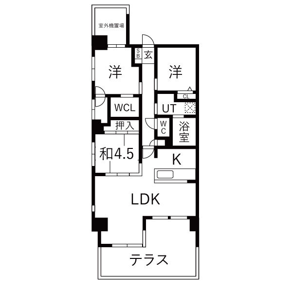 アルファステイツ神戸塩屋シーサイドテラスIIの間取り