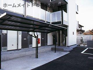 【エントランス】 | レオパレスシンシア　デューク | 屋根付き駐輪場