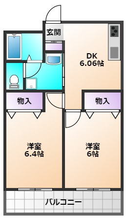 サンライズ新堀の間取り