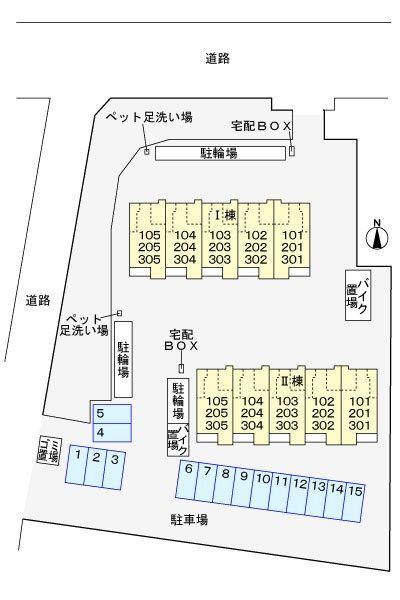 サクセス　ツリー　Ⅱの区画図