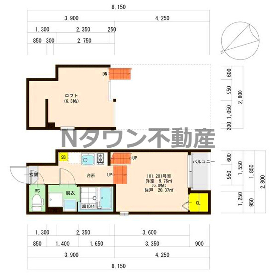 【間取り】 | ヴィオラ大幸 | 間取りです。