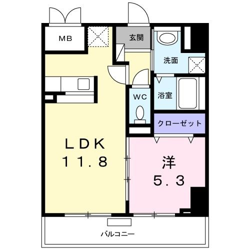 アビタ・ヴァンの間取り|間取りです。