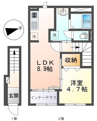 Ｒ.Ｈ柳川の間取り