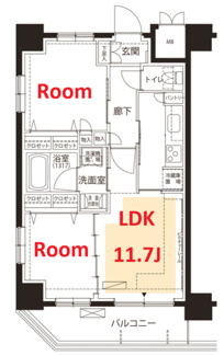 【間取り】 | フロール横浜三ツ沢　3番館