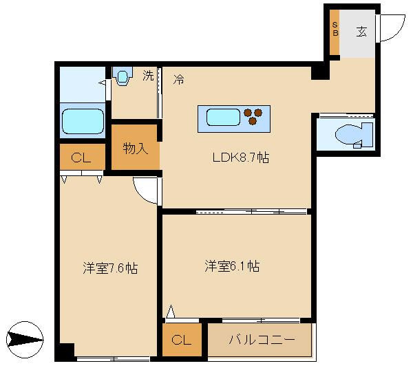 【間取り】 | 第７５シンエイビル
