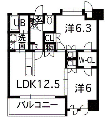 Niceマンション九品寺熊大医学部前の間取り