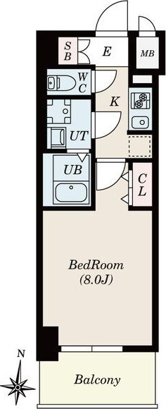 S-RESIDENCE堀田NorthⅡの間取り