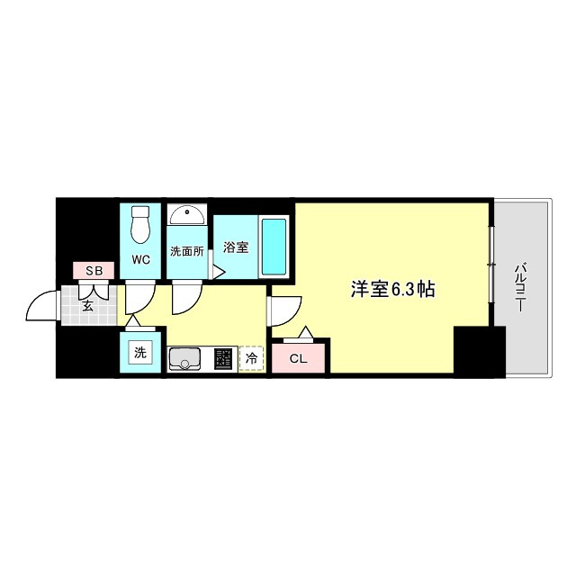 プレサンス大阪ゲートシティの間取り