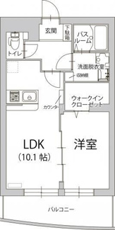 【間取り】 | クーチャ 万願寺 | 間取りです。