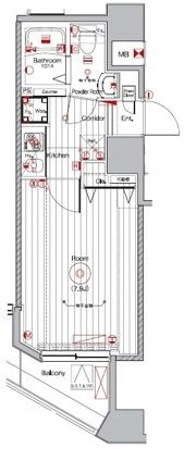 メイクスデザイン入谷の間取り|間取りです。