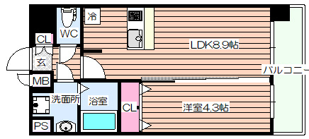 【間取り】 | プレサンス新大阪ヴィガ