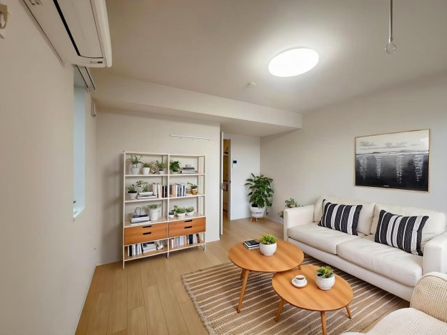 TABATA APARTMENTのロビー|CG家具のため実際は家具が付きません