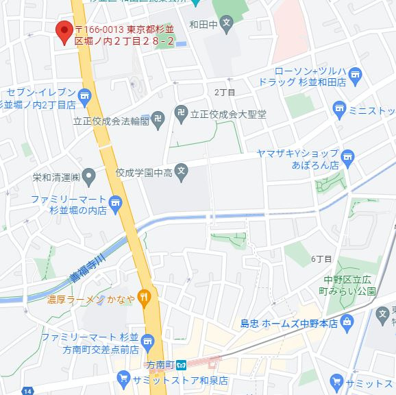 アーバンパーク方南町の地図