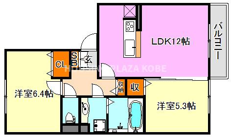 ファミーユコートの間取り