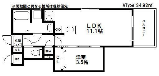 ルーチェ平尾の間取り